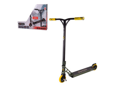 Самокат трюковий 2-х колісний Extreme Motion Sweep колеса PU 110мм TR21010 Green