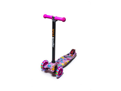 САМОКАТ SCOOTER MAXI PRINT ЦИФРИ РОЖОВІ 999446886