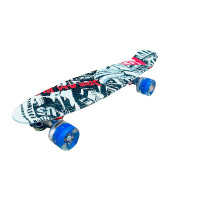 Пенні борд 22" Graffiti PU колеса зі світлом дека 56*15 cm SC20502 Пенні борд 22" Graffiti PU колеса зі світлом дека 56*15 cm SC20502