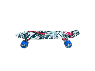 Пенні борд 22" Graffiti PU колеса зі світлом дека 56*15 cm SC20502 Пенні борд 22" Graffiti PU колеса зі світлом дека 56*15 cm SC20502