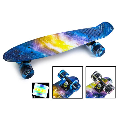 Пенні-борд 22 Print Всесвіт підсвітка коліс PR66