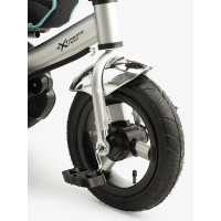 Триколісний велосипед бірюзовий з гумовими колесами TR2403