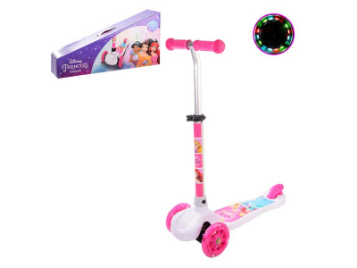 Самокат дитячий Disney Princess 3 колеса PU зі світлом LS2117 Самокат дитячий Disney Princess 3 колеса PU зі світлом LS2117