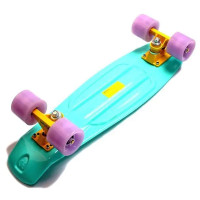 Пенні-борд 22 ClaLogo Бірюзовий підсвітка коліс CL_Turquoise