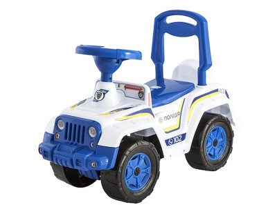 Дитяча машинка-каталка Оріон 4х4 поліція біла 549 Б