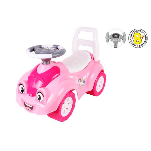 Толокар Технок "Автомобіль для прогулянок" рожевий зі звуком 6658
