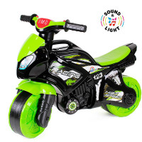 Дитяча каталка біговел ТехноК Мотоцикл зелений 5774
