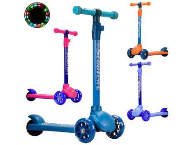 Самокат дитячий 3 колеса PU зі світлом HS2020