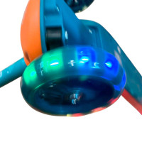 Самокат дитячий 3 колеса PU зі світлом HS2020_Orange-Green