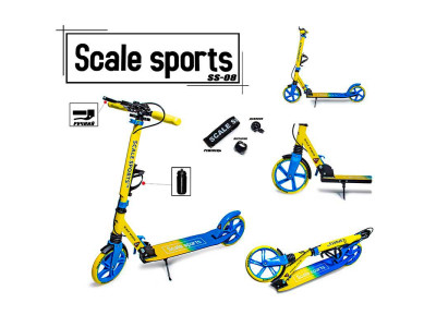 Самокат двоколісний SCALE SPORTS Жовто-Голубий 966353580