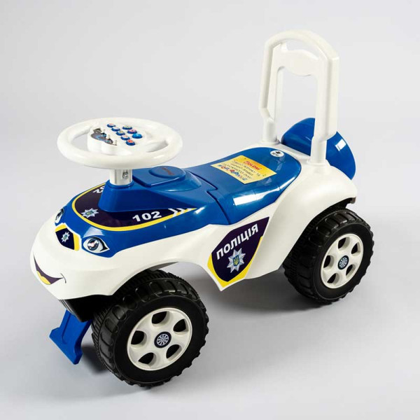 Іграшка дитяча для катання "Машинка" музична ПОЛІЦІЯ 0142/11UA Іграшка дитяча для катання "Машинка" музична ПОЛІЦІЯ 0142/11UA