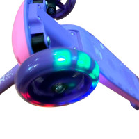 Самокат дитячий 3 колеса PU зі світлом HS2020_Pink-Violet