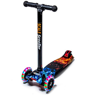 Самокат Scooter Maxi Print Вогонь і Лід SCMP_FI