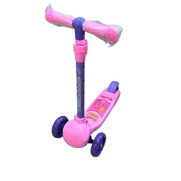 Самокат дитячий 3 колеса PU зі світлом HS2020_Pink-Violet