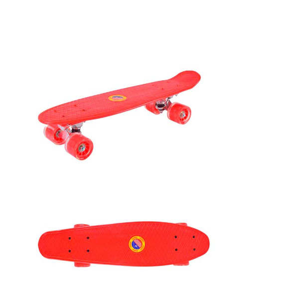 Пенні борд 56*15 см колеса PU зі світлом SC20462_Red Пенні борд 56*15 см колеса PU зі світлом SC20462_Red