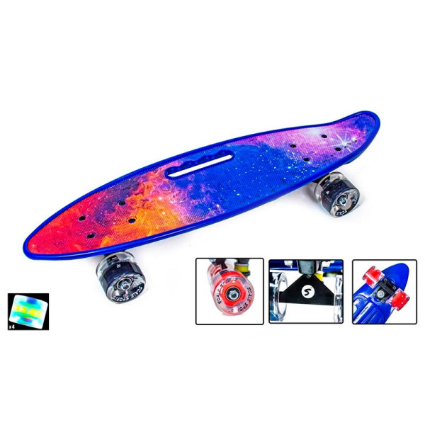 Пенні-борд Scale Sports Universe з ручкою PBSS0005