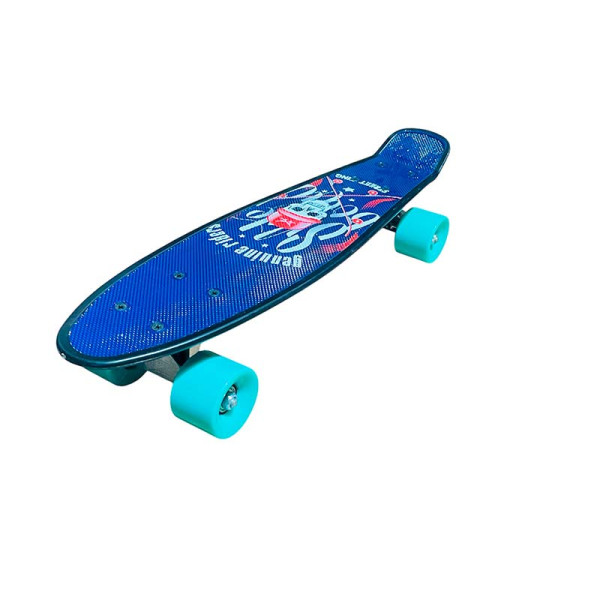 Пенні борд 22" Skull PU колеса 56*15 cm SC20402_Ocean