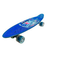 Пенні борд 24" Skull PU колеса зі світлом з ручкою дека 60*17 cm SC20520