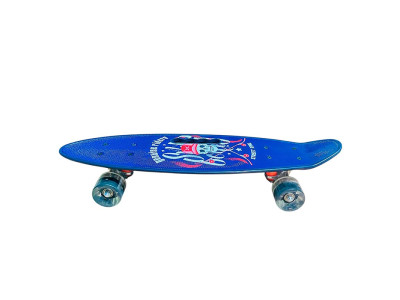 Пенні борд 24" Skull PU колеса зі світлом з ручкою дека 60*17 cm SC20520 Пенні борд 24" Skull PU колеса зі світлом з ручкою дека 60*17 cm SC20520