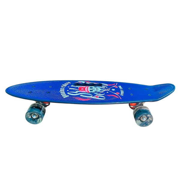 Пенні борд 24" Skull PU колеса зі світлом з ручкою дека 60*17 cm SC20520 Пенні борд 24" Skull PU колеса зі світлом з ручкою дека 60*17 cm SC20520