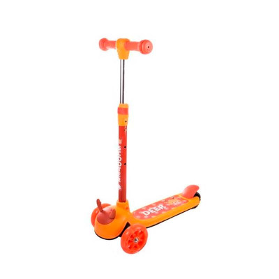 Самокат дитячий 3 колеса PU 110*30 мм зі світлом SC21011_Orange