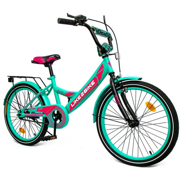 Велосипед дитячий 2-х колісний 20 Like2bike Sky бирюзовий рама сталь з 212003