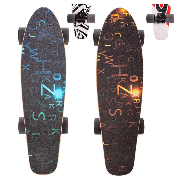 Лонгборд 22" MIX 2 кольори колеса PU LB21002