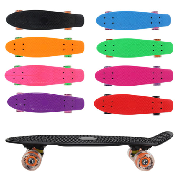 Скейт пластик.світло. колеса GSK-0002