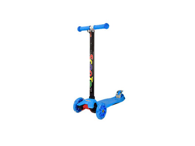 Самокат дитячий 4-х колеса колеса що світяться PU висота керма 645-780-830-880 мм SC20113_Blue Самокат дитячий 4-х колеса колеса що світяться PU висота керма 645-780-830-880 мм SC20113_Blue