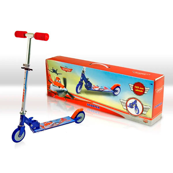 Самокат SD0107 Disney Planes.світлометал.2 колеса PVC SD0107