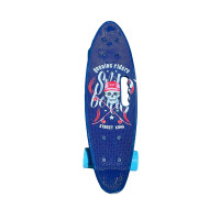 Пенні борд Skull 24" PU колеса з ручкою 60*17 cm SC20514_Blue