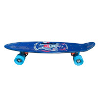 Пенні борд Skull 24" PU колеса з ручкою 60*17 cm SC20514_Blue