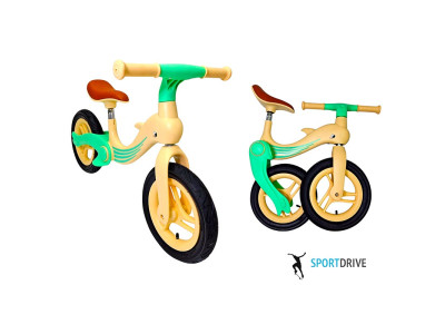 Біговел "Дельфін" складна рама 12 дюймів Зелений Dolphin_Green