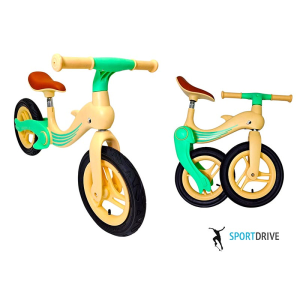 Біговел "Дельфін" складна рама 12 дюймів Зелений Dolphin_Green