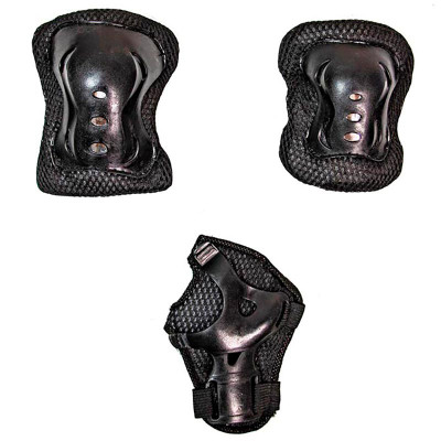 Захисний комлект для катання S Чорно-червона ZKS_Black-Red