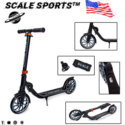 Двоколісний самокат Scale Sports Чорний SS-17_Black