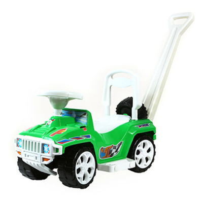 Машинка каталка для дітей Orion Оріончик із ручкою Зелена 856