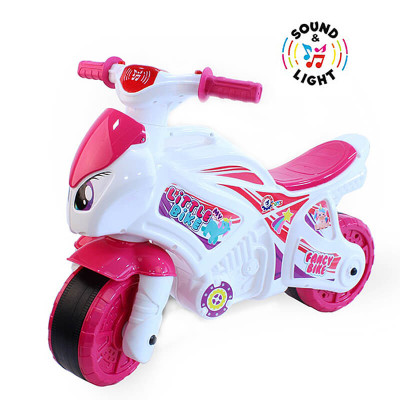 Дитячий Мотоцикл каталка рожевий Технок світлові та звукові ефекти 6368