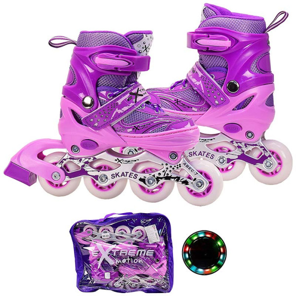 Ролики S металева рама колеса PVC зі світлом R2084