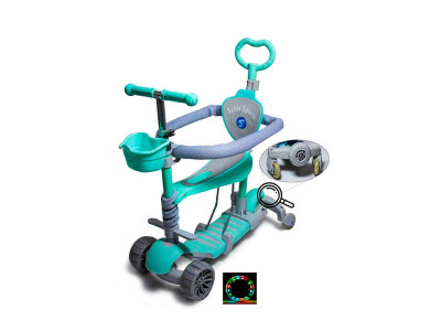 Самокат 5в1 з бортиком SMART FULL Мятний 1926908430