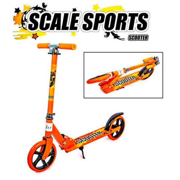 Самокат двоколісний SCALE SPORTS Алюміній Помаранчевий 1843493908