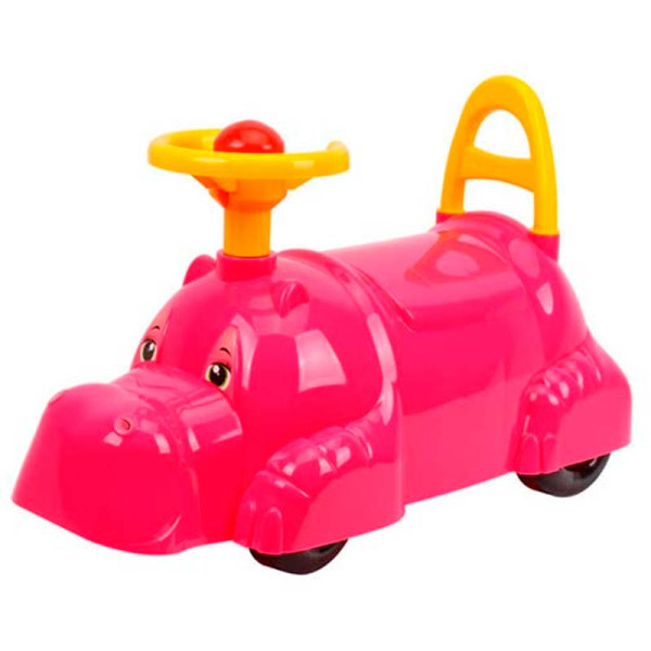 Машинка-каталка Технок рожевий бегемотик 3664_Pink
