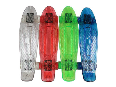 Скейт із прозорою платформою та світлоефектами BT-YSB-0051 Скейт із прозорою платформою та світлоефектами BT-YSB-0051