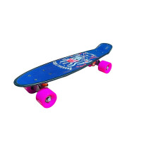 Пенні борд 22" Skull PU колеса 56*15 cm SC20402_Pink