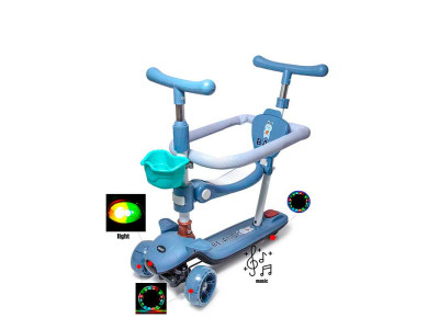 Самокат 5в1 з бортиком BAQ Синій 1709337547