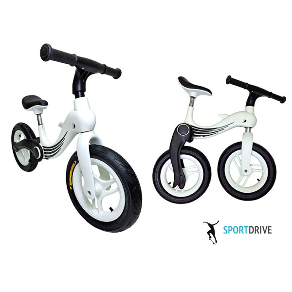 Біговел "Дельфін" складна рама 12 дюймів Білий Dolphin_White