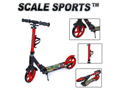 Двоколісний самокат Scale Sports Червоно-Чорний SS15_Red-Black