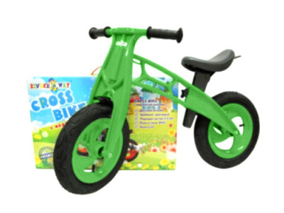 Велобіг 12 "Cross bike" салатовий НЕО 11-018 Сал.