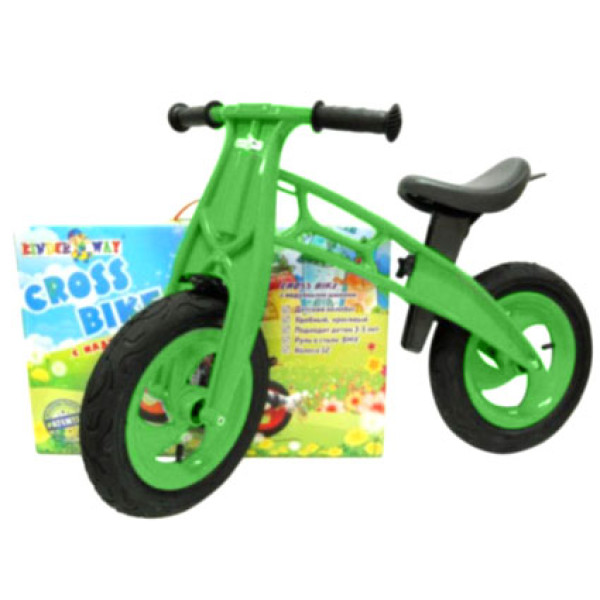 Велобіг 12 "Cross bike" салатовий НЕО 11-018 Сал.