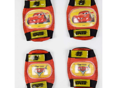 Коплект спортивного захисту Cars для дітей наколінники і налокітники HL0109